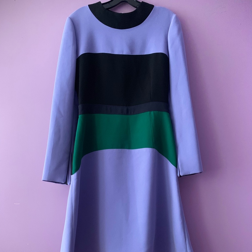 Marni Colorblock Cady Bell Dress - Picture 2 of 16